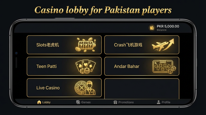 Lobby view of bk999 for Pakistan users - 4